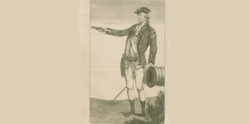 Portrait of George Washington wearing a tricorn hat during the American Revolutionary War