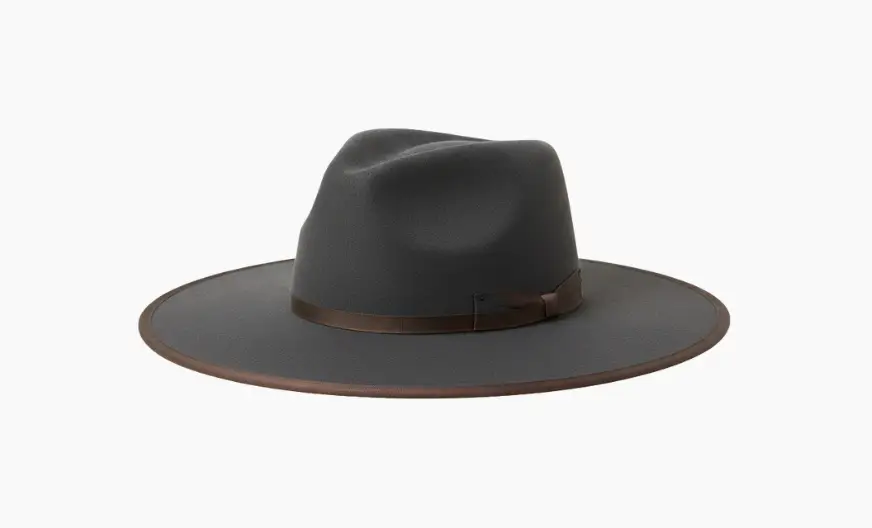 wide brim fedora hat with a bold, wide brim