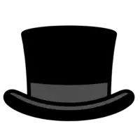 Vector icon of a vintage hat representing the history of hats