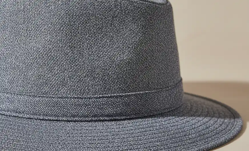 Hat Materials Explained: A Complete Guide to Choosing the Right Fabric 11 Hat made from blended fibers, showing mixed textures for durability and versatility.