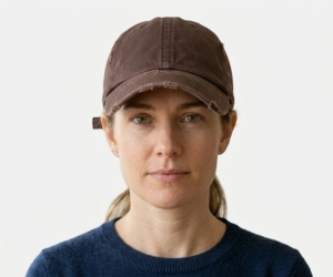 Women wearing a baseball cap for sqaure face