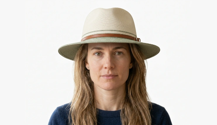 best hats for square face woman fedora