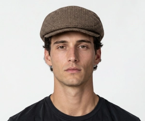 Comparison table showing flat caps for oblong faces