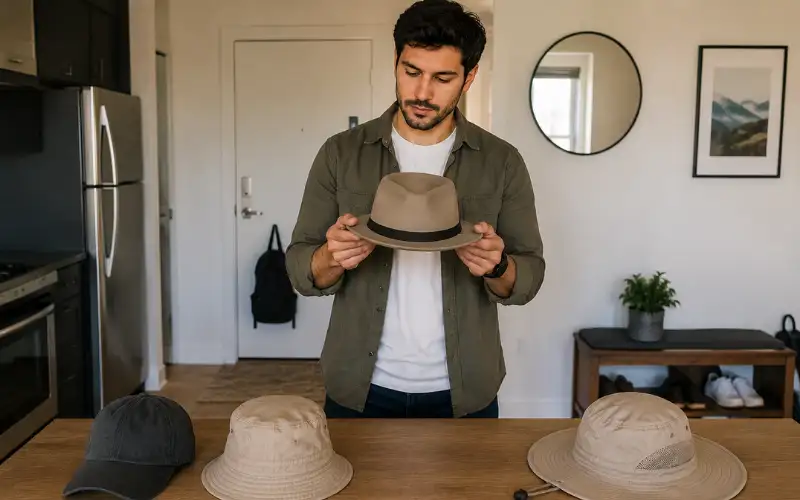Home 6 Check whether a hat matches your face shape before choosing the right hat style.