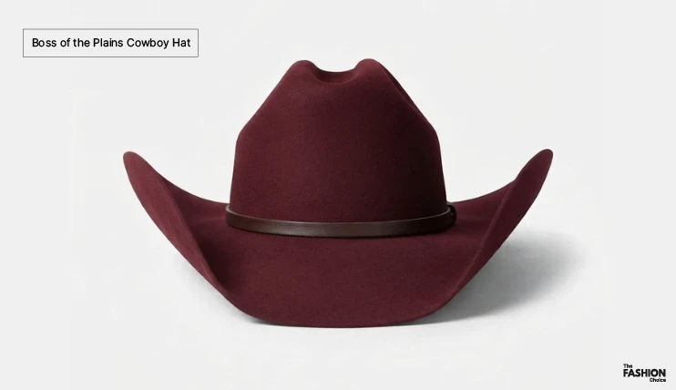 Types of Cowboy Hats 10 Boss of the Plains cowboy hat with a rounded crown and wide brim