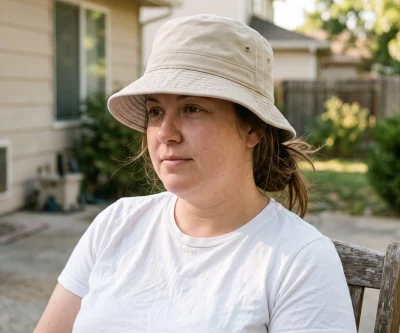 Man wearing a bucket hat